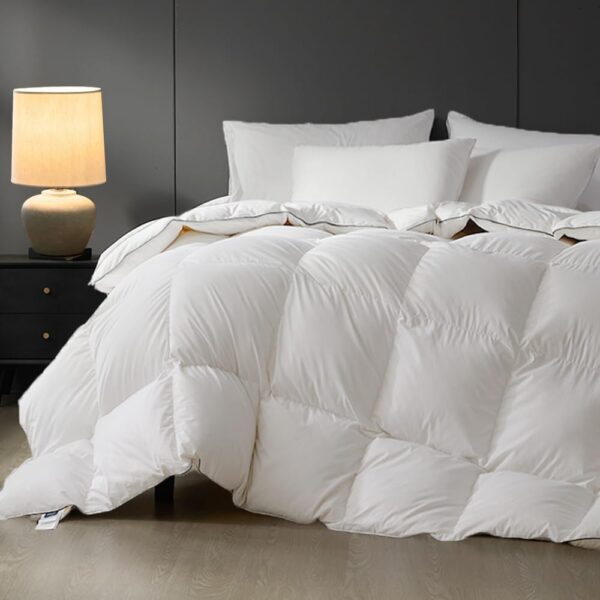 Medium Weight Down Comforter All Season White Bedding Insert