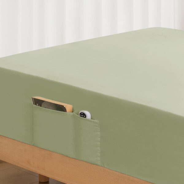 Sage Single 1800 Count Microfiber Deep Pocket Fitted Sheet