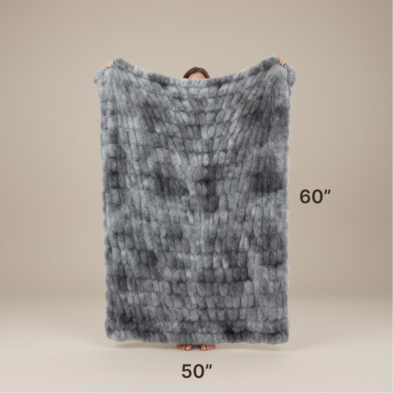 Double sided Plush Blanket 50x60 Soft and Comfortable Sofa Blanket Image 2