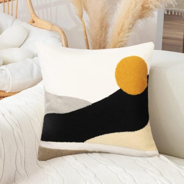 Sun Texture Decorative Pillowcase 18x18 inch, Bohemian Style Cushion Cover