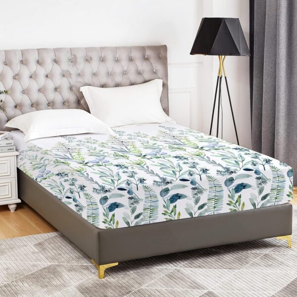 Floral Extra Large Microfiber Deep Pocket Fitted Sheet