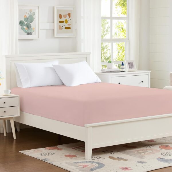 Lotus Pink Queen Microfiber Deep Pocket Fitted Sheet